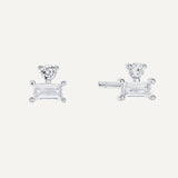 Moonlithe Studs- Silver