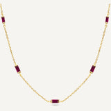 Leena Ruby July Necklace