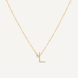 Evergreen "L" Initial Necklace