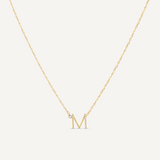 Evergreen "M" Initial Necklace
