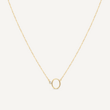 Evergreen "O" Initial Necklace