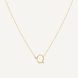 Evergreen "Q" Initial Necklace