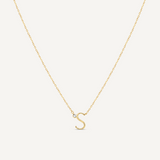 Evergreen "S" Initial Necklace
