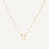 Evergreen "B" Initial Necklace