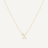Evergreen "X" Initial Necklace