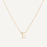 Evergreen "E" Initial Necklace