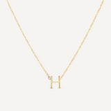 Evergreen "H" Initial Necklace