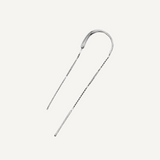Gilded Arc Threader Earring