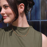 Solara Bead & Bezel Chain Necklace