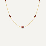 Leena Garnet January Necklace
