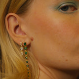 Natalie Three Crystal Earrings