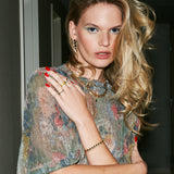 Natalie Three Crystal Earrings