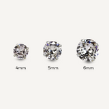 Paragon Crystal Studs - Silver