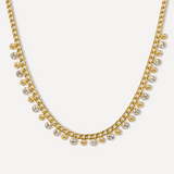 Solara Bead & Bezel Chain Necklace
