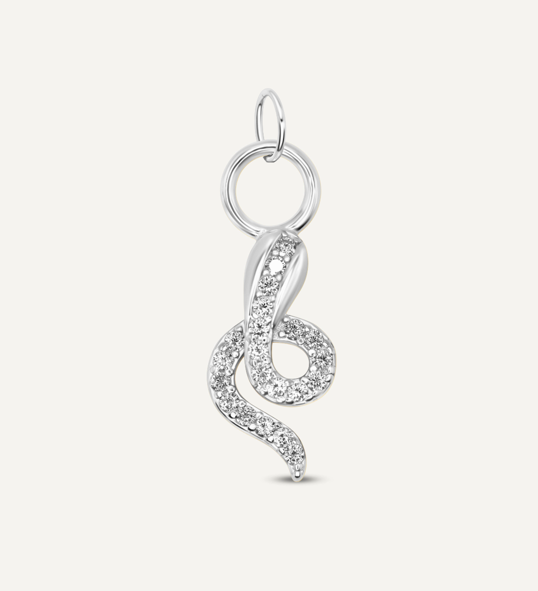 Snake CZ Charm