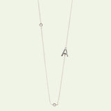 Adaline "G" Initial Necklace Silver