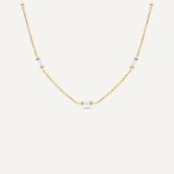 Leena CZ Diamond April Necklace