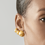 Matte Arc Demi Hoop Earrings in Gold