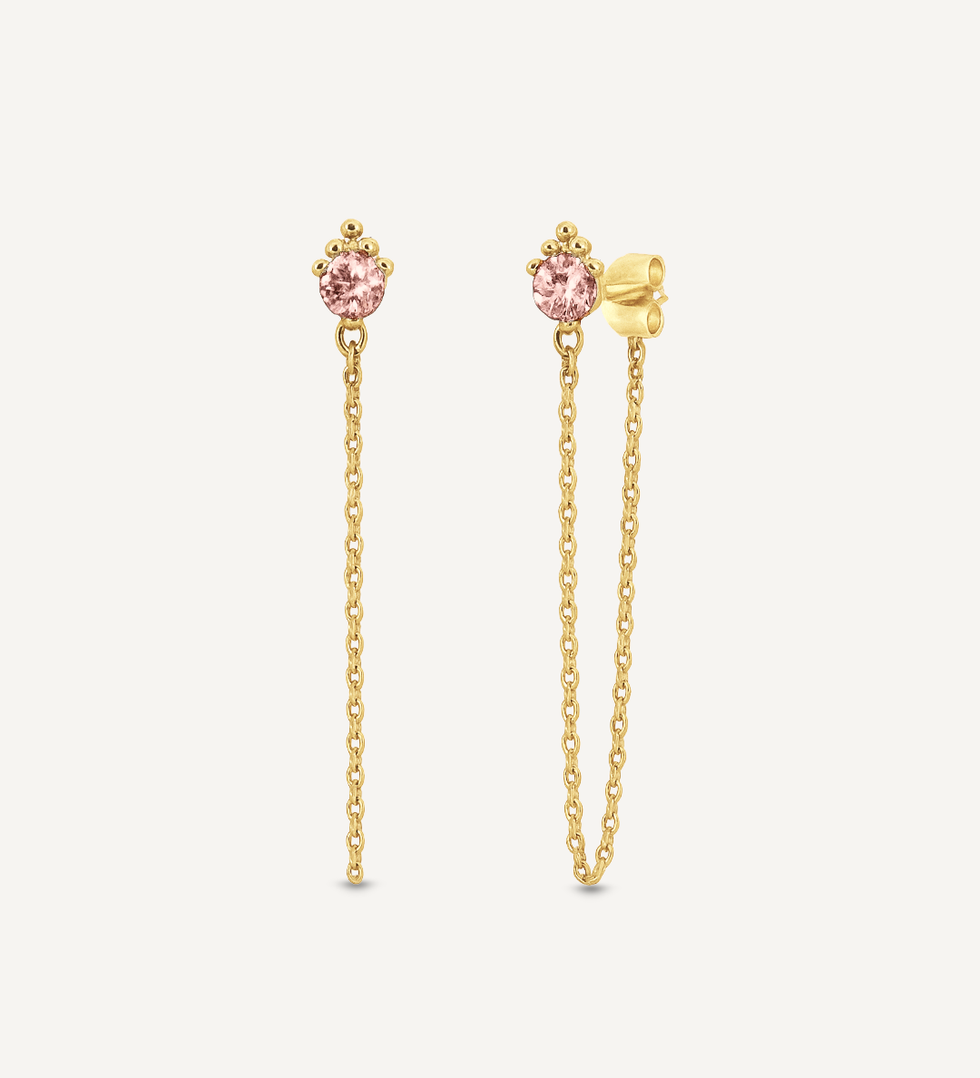 Nova Chain Drop Stud