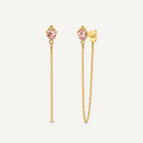 Nova Chain Drop Stud