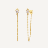 Nova Chain Drop Stud