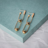 Rebel double pin earrings