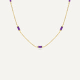 Leena Amethyst February Necklace