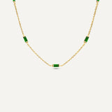 Leena Emerald May Necklace
