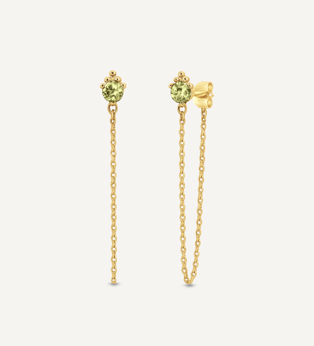 Nova Chain Drop Stud