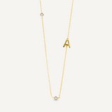Adaline Initial Necklace - Gold