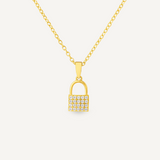 Crystal Lock Necklace
