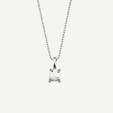Silver Opal Necklace