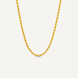 Twisted Samia Chain Necklace- Gold